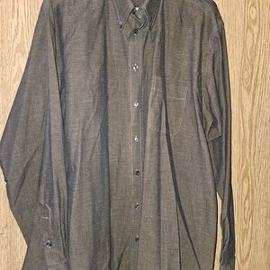 Saville Row Men's Casual Brown Button Down Shirt